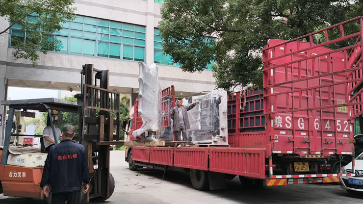 拉线分条机发往上海客户